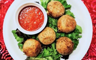 arancini with marinara sauce