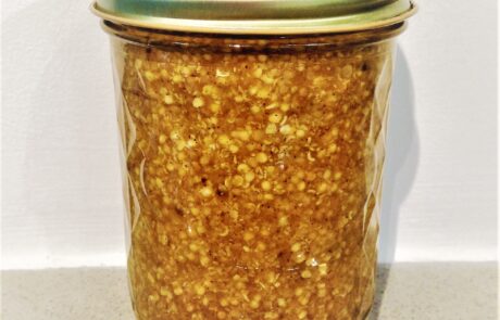 Jar of pumpkin mustard