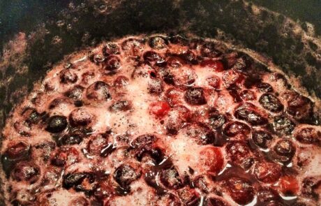 cranberries boiling