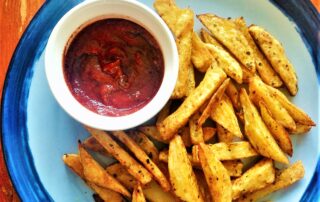 Ketchup and fries