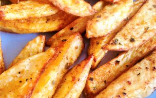 close up of fries