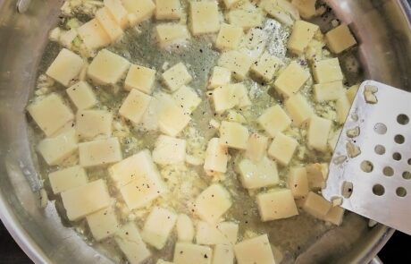 sauté the pecorino romano